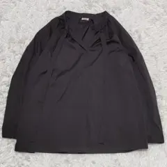 2022✨　イエナ　ボウタイブラウス　ブラック　ゆったり　ボリュームスリーブのサムネイル