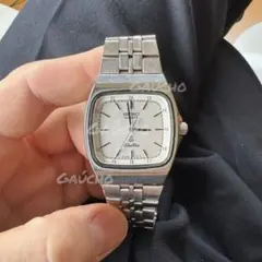 新品電池】SEIKO レクタンギュラー スクエア ヴィンテージ tank 美品