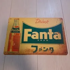 Fanta ファンタ レトロ ブリキ看板
