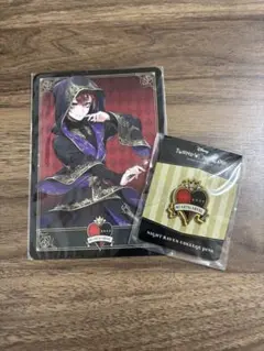 ディズニー ツイステッドワンダーランド 寮章ピンズ　ハーツラビュル寮