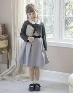 美品 130 ワンピース フォーマル ボレロ 入学式 卒園式 発表会 結婚式