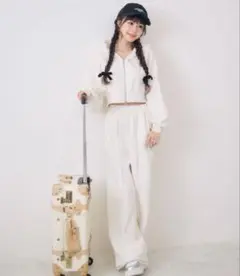 裏起毛パーカーSETUP ems excite レトロガール