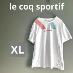le coq sportif Tシャツ半袖　ホワイト　サイズO レディースXL