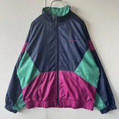 80's adidas アディダス ナイロンジャケット マルチカラー