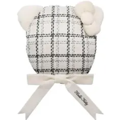 ハローキティ チェック柄 リボン付き　ユニバ　ツイード