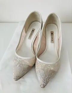 ダイアナ　DIANA レースパンプス　23.5cm/ヒール4cm