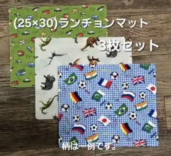 ランチョンマット【3枚セット】☆海の生き物、最新柄(藤久生地追加