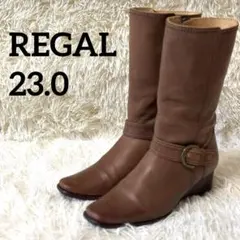 【美品】REGAL リーガル　7876 ベルト　ブーツ　サイドジップ　23.0