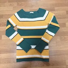 earth music&ecology ストライプニット M