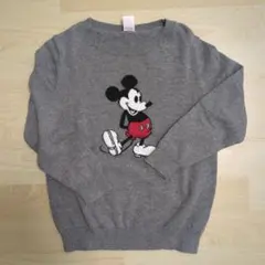 ミッキーマウス セーター 110cm グレー