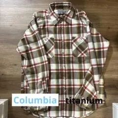 Columbia チェック柄長袖シャツ