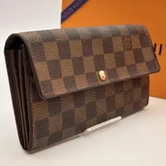 【鑑定済み】ルイヴィトン✨長財布 10枚✨ポルトフォイユサラ✨ダミエ