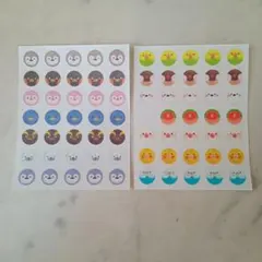 バードモチーフシール2シートセット