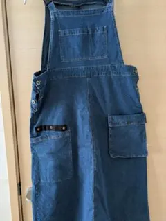 ワークマンデニムガーデニングサロペット