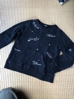 mezzo piano ブラック トレーナー ジュニア 5