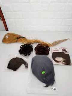 ウィッグ エクステ ヘアピース まとめ売り6点のサムネイル