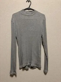 ユニクロ　リブハイネックT