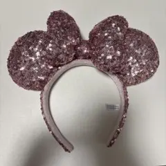ディズニー　ミニー　スパンコールカチューシャ