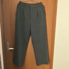 UNIQLO タックワイドパンツ　グレー　ボトムス　ユニクロ　M