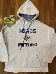 HEADS WHITELAND フード付きニットパーカー　男女兼用　未使用　極暖