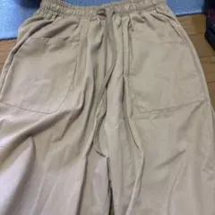ベージュ コットン混紡 チノパン