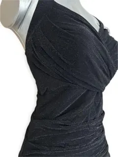 SHEIN ブラックラメ キャミワンピース