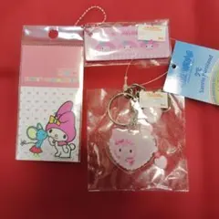 【マイメロディ】アクリルキーホルダー＆ステッカー＆ミラーキーホルダーセット