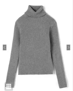 タートルネックリブニットトップス［K8534V］