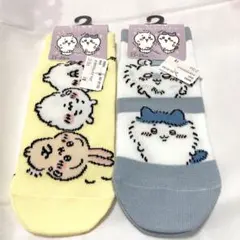 ちいかわ くつ下 2足セット フサワレ ハチワレ モモンガしまむら23〜25cm