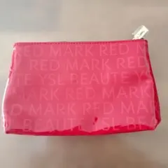 イヴサンローラン エナメル調レッドポーチ 未使用