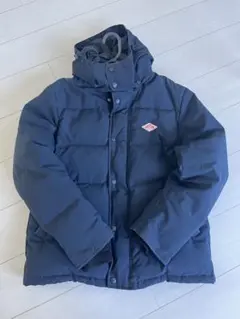 DANTON フード付きダウンジャケット ネイビー