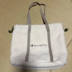 Champion フリースショルダーバッグ ホワイト