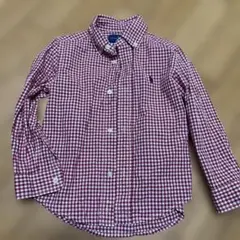 Ralph Lauren チェック柄長袖シャツ 3T