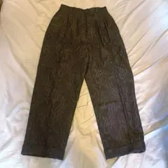 古着 ペイズリー柄 スラックス フランス製