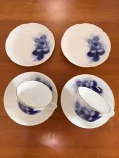 大倉陶園 ブルーローズ カップ&ソーサー6客セット - メルカリ