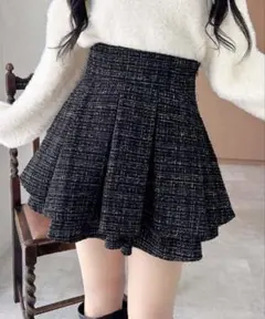 INGNI(イング)ツイードタックミニフレアスカート