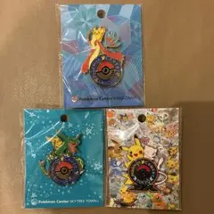 ポケモンセンター　ロゴピンズ　ミロカロス　レックウザ　３点セット