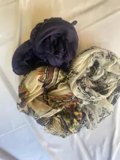 【最終価格3枚セット】雰囲気が異なるストール集めました