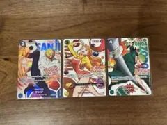 ワンピースカード ラウンドワン プロモ ナミ ゾロ サンジ 3枚セット