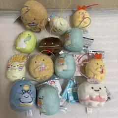 すみっコぐらし ばんざいゴムひも付きマスコット たぴおかコンビニ14点