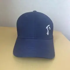 ネイビー 刺繍ロゴ ベースボールキャップ