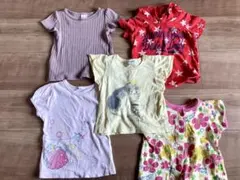 80サイズ　ベビー用Ｔシャツ　5枚セットのサムネイル