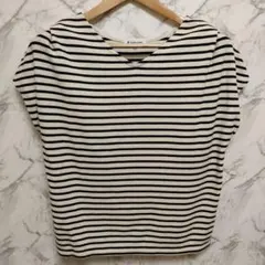 ♦GLOBALWORK レディース ボーダー カットソー Lサイズ