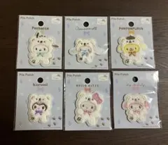 セリア ☆ サンリオ パイルワッペン 6点セット