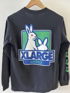 【激レア】XLARGE×FR2 コラボ　ロングTシャツ ブラック