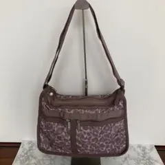 レア　レスポートサック　ショルダーバッグ　ピンク　ブラウン　ヒョウ柄