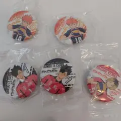 ハイキュー くら寿司 缶バッジ 5点セット