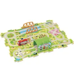 アンパンマン　パネルをつなげてレッツゴー！くねくねパズルDX バス　線路