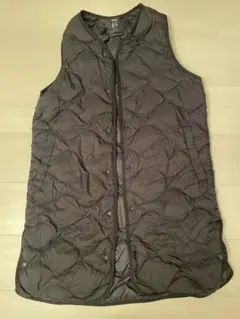 UNIQLO ロングダウンベスト 黒　ブラック
