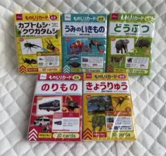【新品未開封】ものしりカード 5種セット 知育 ダイソーのサムネイル
